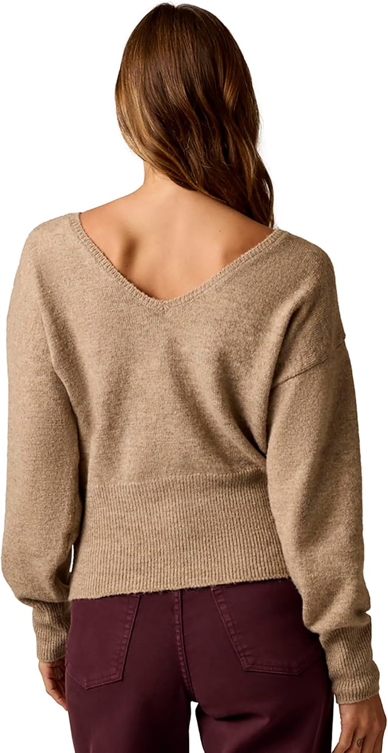 image:imageCarve Designs Ruth Reversible Fuzzy SweaterBarley