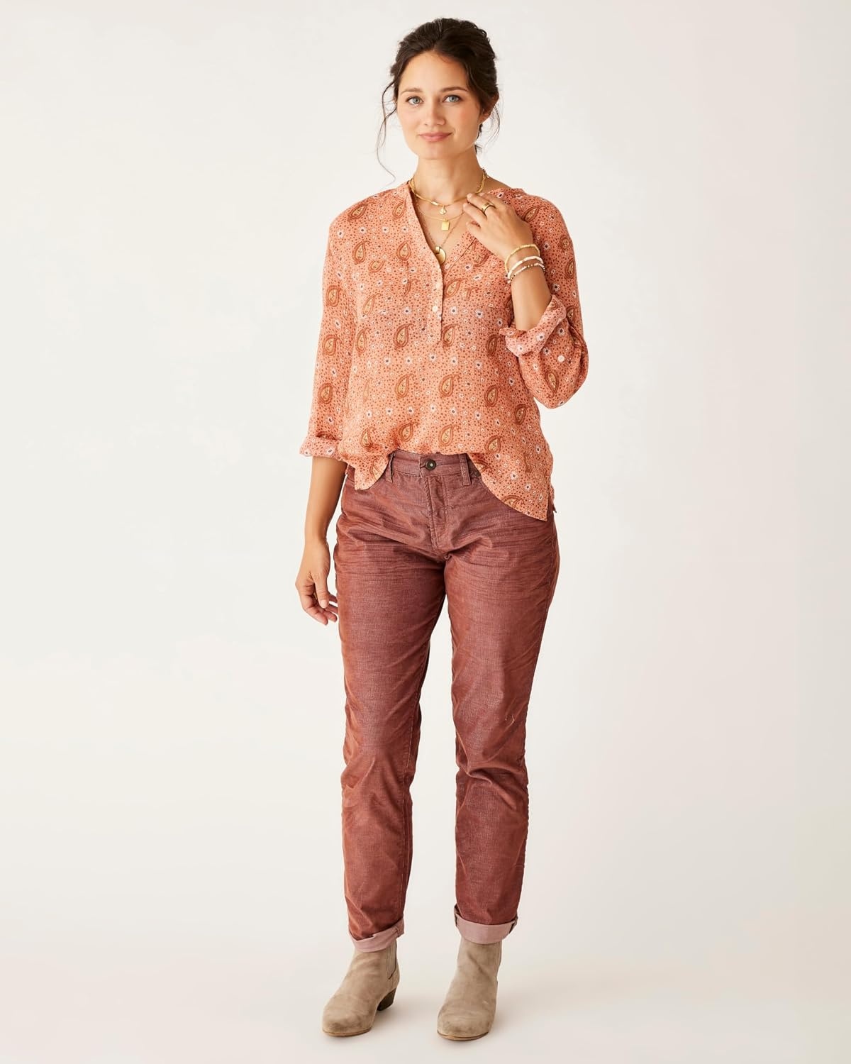 image:imageCarve Designs Womens Carson Cord Hi RiseChocolate