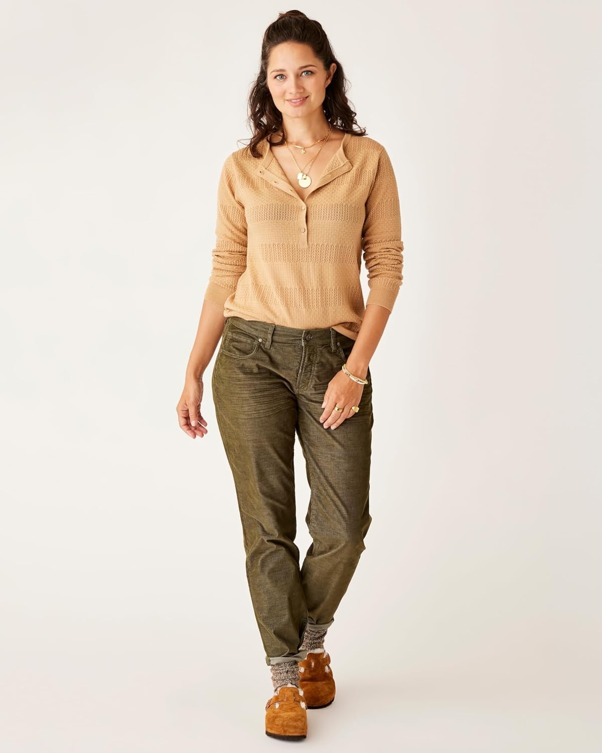 image:imageCarve Designs Womens Carson Cord Hi RiseFir
