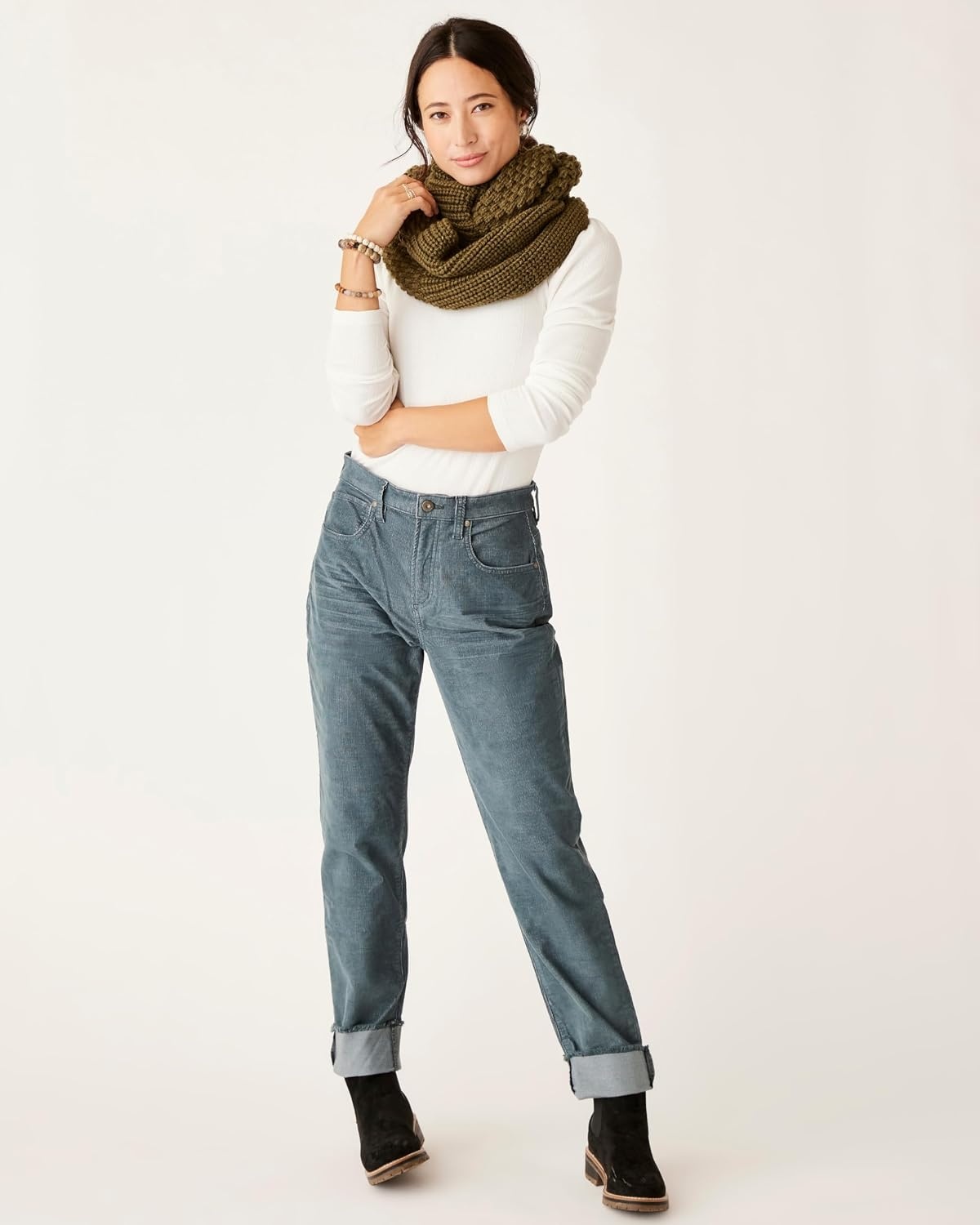 image:imageCarve Designs Womens Carson Cord Hi RiseSlate